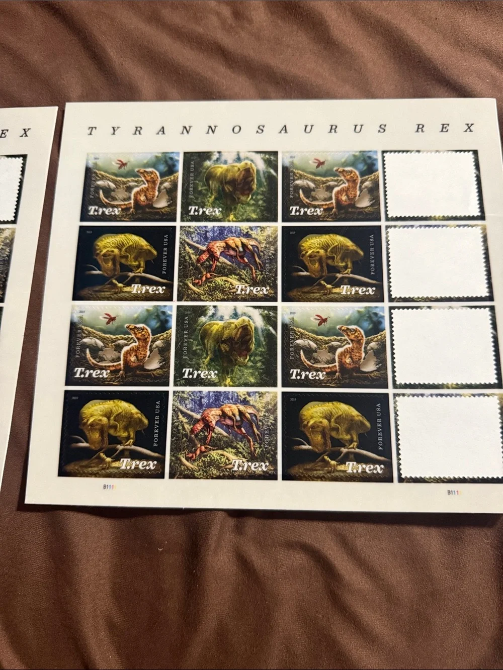 USPS Tyrannosaurus Rex Forever Stamp Sheets‎ Dinosaur Collectible Lot 2019